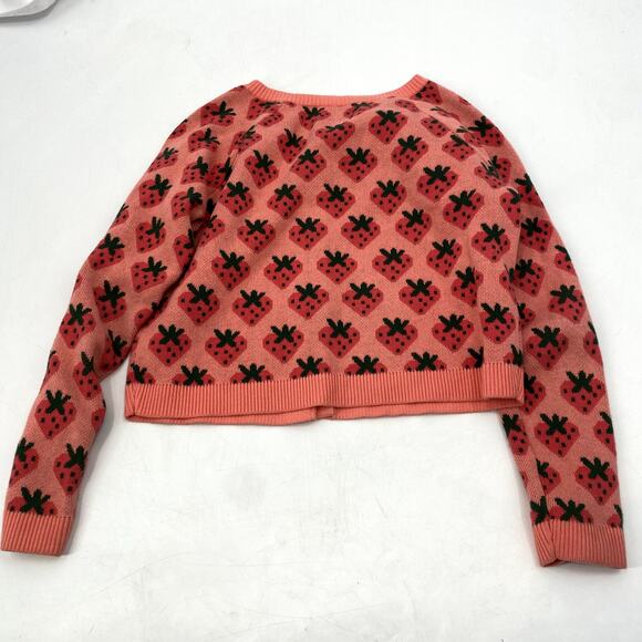 Tea Clothing Pink Strawberry Cardigan Sweater - Picture 4 of 5